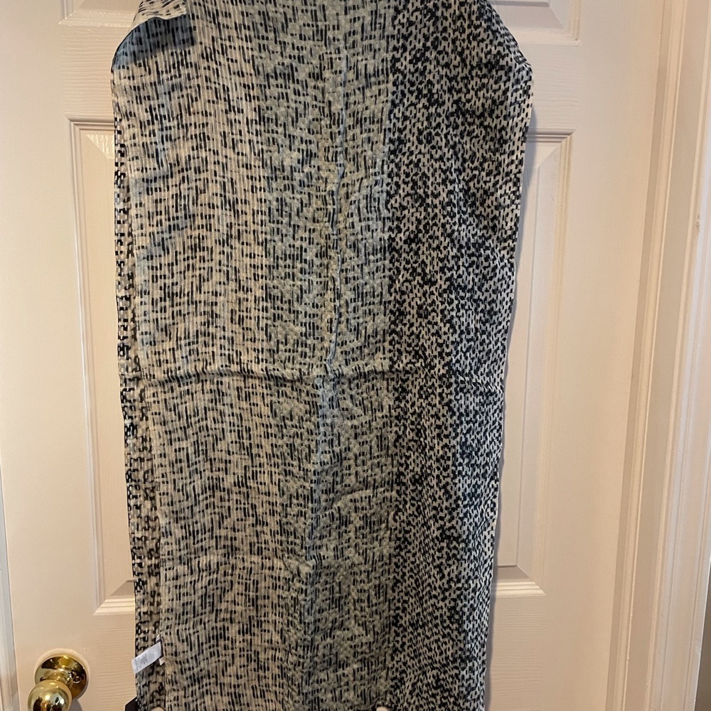 J. Jill Blue Scarf with Tassel Edge.  NWT